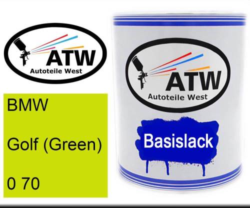 BMW, Golf (Green), 0 70: 1L Lackdose, von ATW Autoteile West.